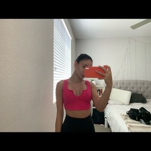 Hot Pink Cropped Tank
